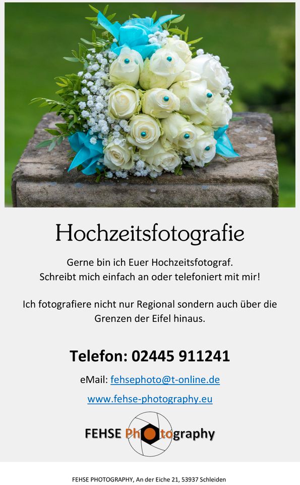 Hochzeitsfotografie in Schleiden