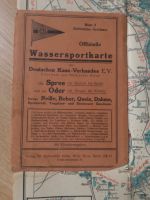 Historische Wassersportkarte des dt. Kanu Verbandes EV Spree Oder Brandenburg - Neustadt (Dosse) Vorschau