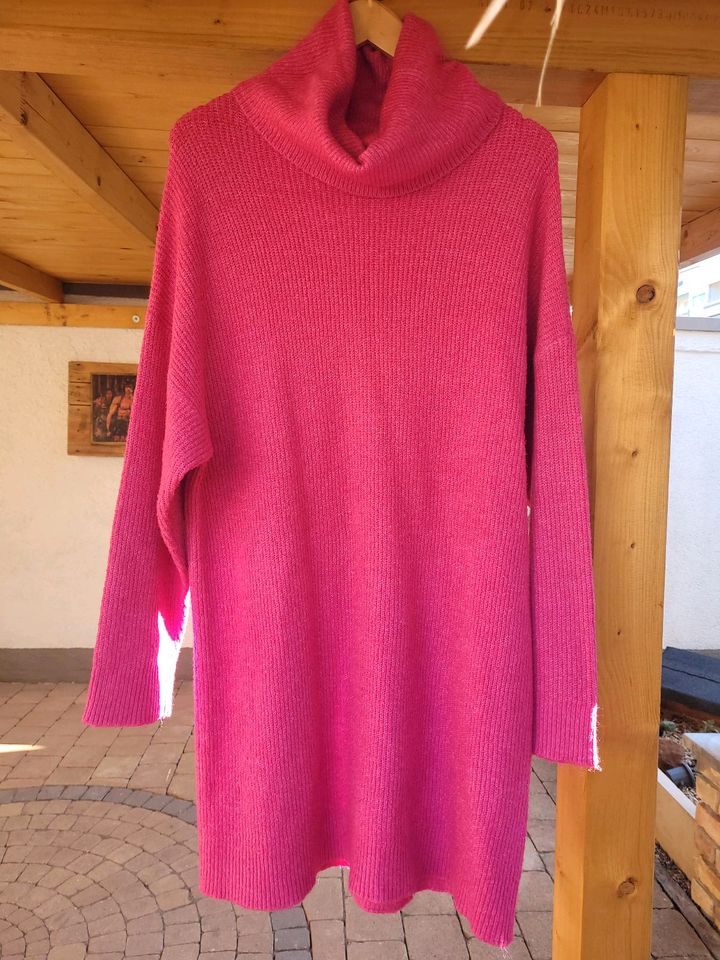 Amisu Strickkleid Kleid Midi pink Größe 42 wie neu in Durmersheim