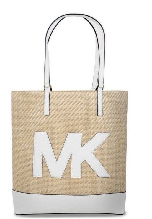 Original Michael Kors Large Kelli Straw Tote Bag Tasche Neu in Berlin