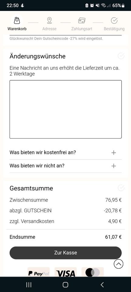 sendmoments 27 % Gutscheincode in Holzwickede