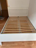 Weißes Bett Ikea Idanäs 140x200 mit Lattenrost Sachsen-Anhalt - Halle Vorschau