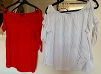 Blusen mit Cut Out und Carmenausschnitt rot u. weiß gr 44 ,2Stück Baden-Württemberg - Aalen Vorschau