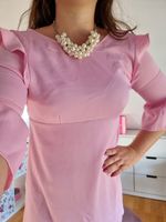 Blogger Zara Minikleid Rüschenkleid Volantkleid Kleid rosa ML NEU Baden-Württemberg - Philippsburg Vorschau