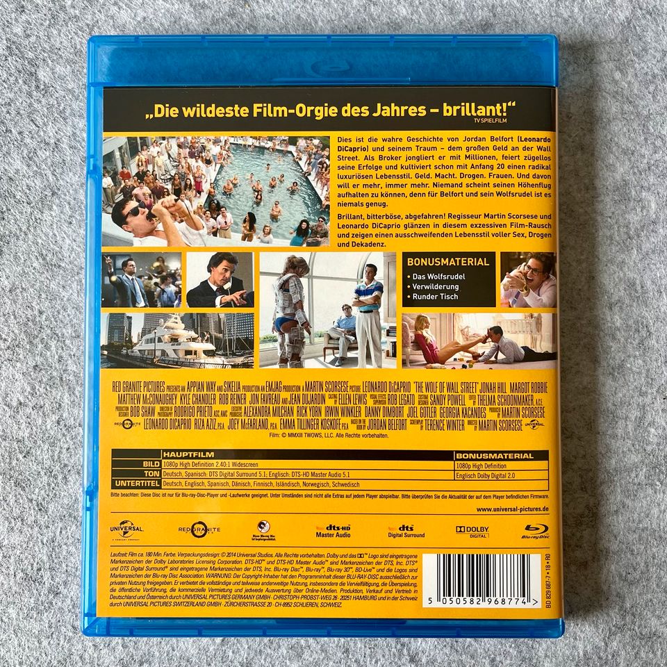 The Wolf of Wall Street Blu-Ray in Harpstedt
