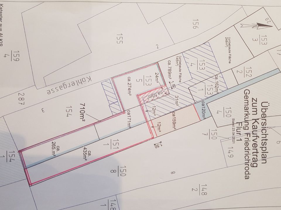 Friedrichroda/Thür. EFH oder 2FH mögl. 1145 m² Grundstück in Friedrichroda