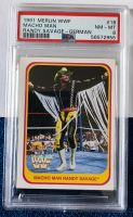 WWF Merlin 1991 Trading Card Deutsch Macho Man Randy Savage PSA 8 Nordrhein-Westfalen - Recklinghausen Vorschau