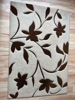 Teppich 120 x 170 beige braun Blätter Kurzflor Nordrhein-Westfalen - Minden Vorschau