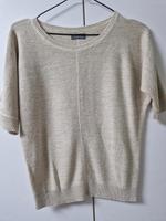 Pullover Strickpullover Puli Cardigan Weste Beige mit Glitzern Bayern - Oberasbach Vorschau