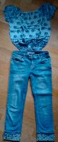 Coccara 7/8 Jeans Glitzer Steine 28 38 + Elefanten Bluse Shirt Bayern - Salgen Vorschau