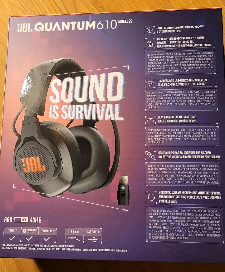 JBL Quantum 610 Wireless, Gaming, Headset,Ps4 PS5 Top  Zustand in Michelstadt