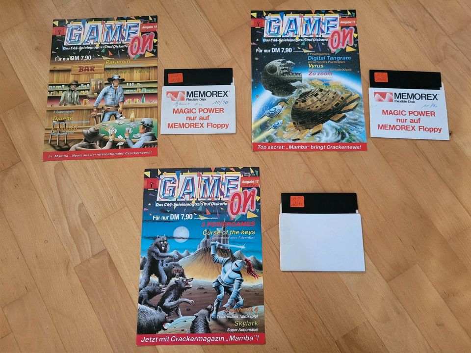 Game on,  C64 Spiele Magazin auf Diskette 1988 - 1992 in Jever