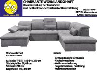 Sofa Couch Wohnlandschaft U Form Bettfunktion-Bettkasten grau Nordrhein-Westfalen - Mettingen Vorschau