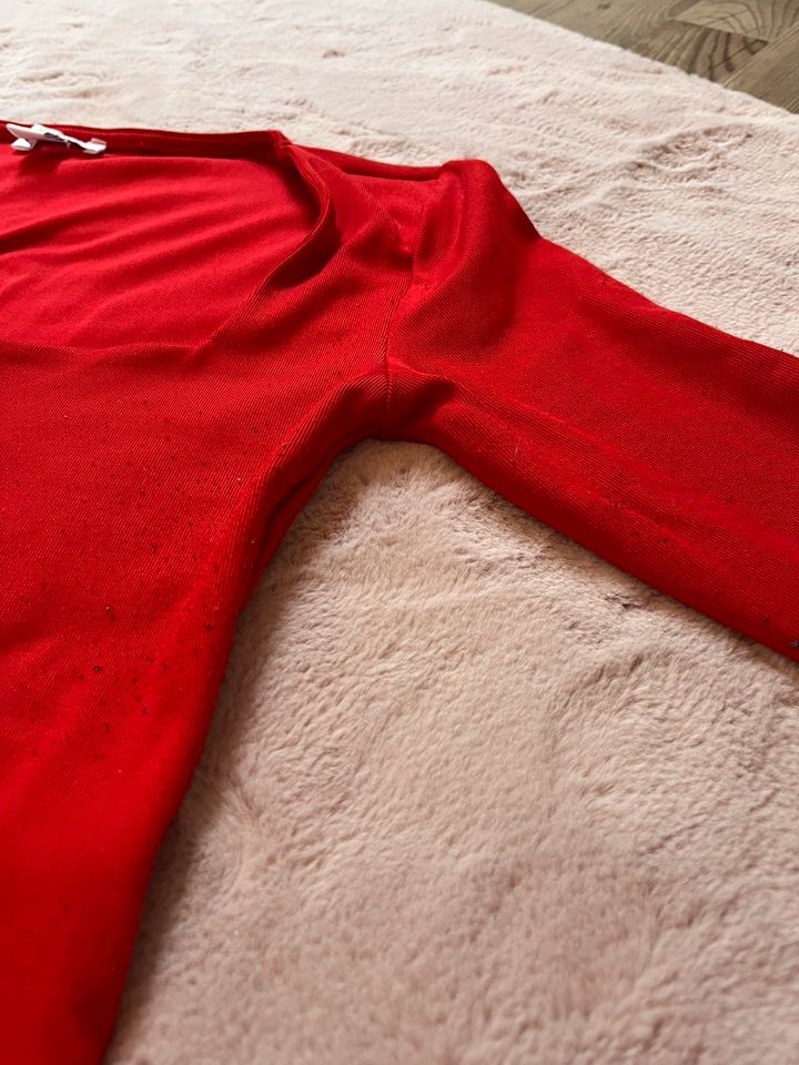 Langarmshirt Rot Viereckiger Ausschnitt New Yorker Gr.S Damen in Prüm