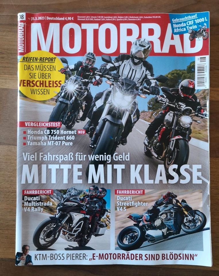 Zeitschrift Motorrad, 8/23 in Arnschwang