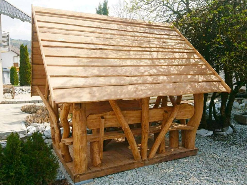 Gartenpavillion, Pavillon aus Holz, Holzpavillon, Gartenhaus in Aurach