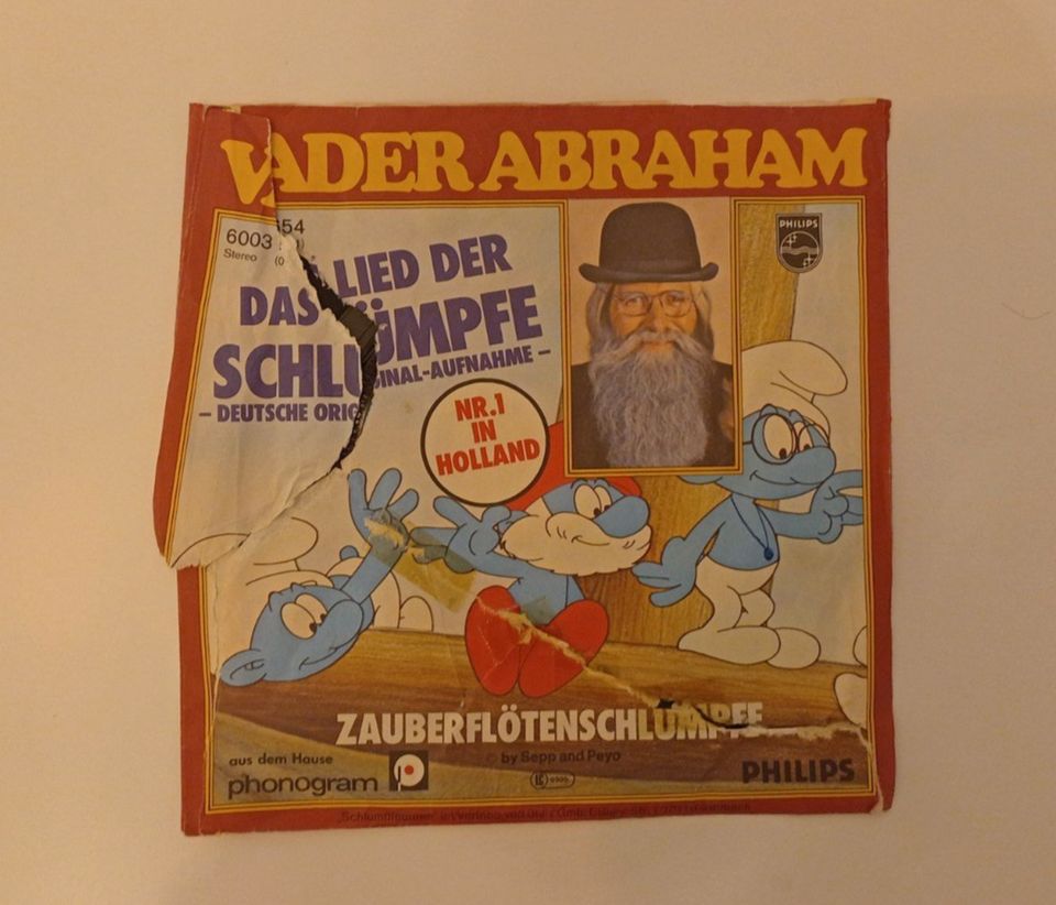 Vinyl – Vader Abraham – Das Lied der Schlümpfe – Single 1977 in Nürnberg (Mittelfr)
