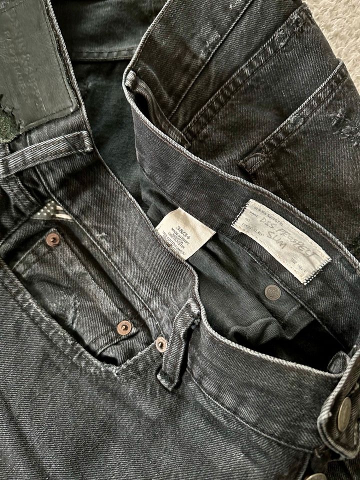 Ralph Lauren Jeans distressed schwarz 38/34 in Koblenz