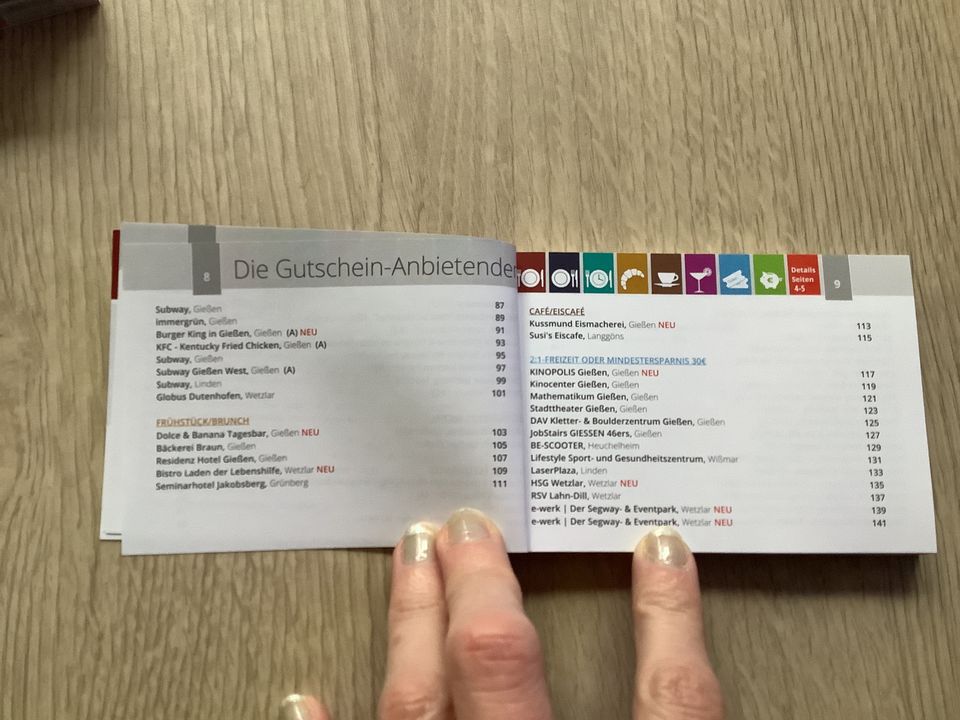 Gutscheinbuch, Schlemmerblock Gießen&Umgebung 2024 NEU Muttertag in Pohlheim
