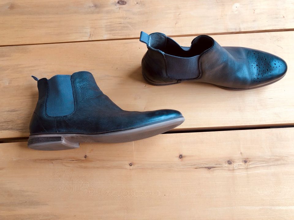 Stiefeletten grau Drievolt Görtz #42 #Chelsea #Leder #Budapester in Bad Ems