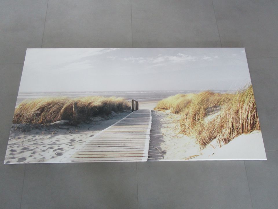 Bild auf Leinwand 140 x 70, sehr schönes Strandmotiv in Achterwehr
