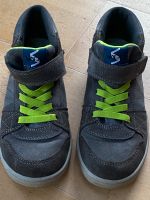 Vado Sneaker halbhoch  Größe 36, grau, neongrünen Schnürbändern Niedersachsen - Gusborn Vorschau
