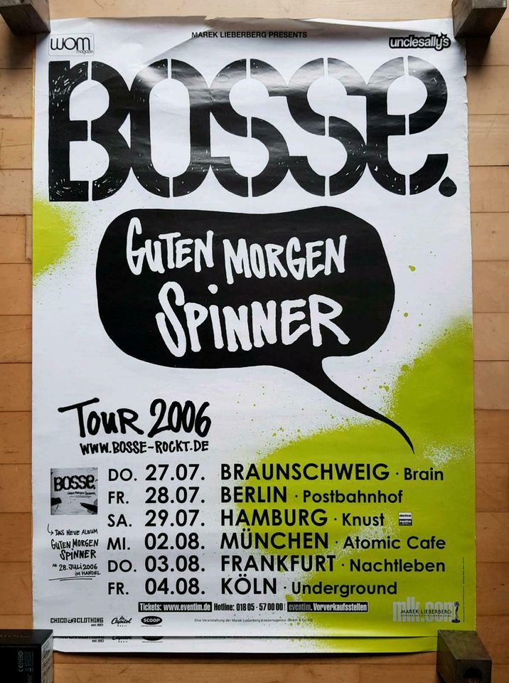 POSTER - Schiller, Cranberries, Nelly, Bosse, Nena, Residents, in Berlin