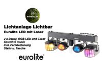 Lichtbar mit Derby und Laser Verleih | Mieten Lichttechnik Mieten Lichteffekt / Discolicht Partylicht / Derby / Strobo, Nebelmaschinen, UV-Licht, LED Floorspots, LED Fluter, Lichtbars Ape Berlin - Charlottenburg Vorschau