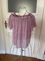 H&M Chiffon-Bluse Kurzarm Gr. 38 Sommer Pink Blumen-Druck wie neu Eimsbüttel - Hamburg Harvestehude Vorschau