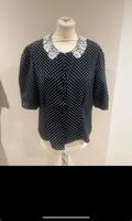 Vintage Canda Polka Dots Bluse mit Spitzenkragen Versand 2,55€ Köln - Porz Vorschau