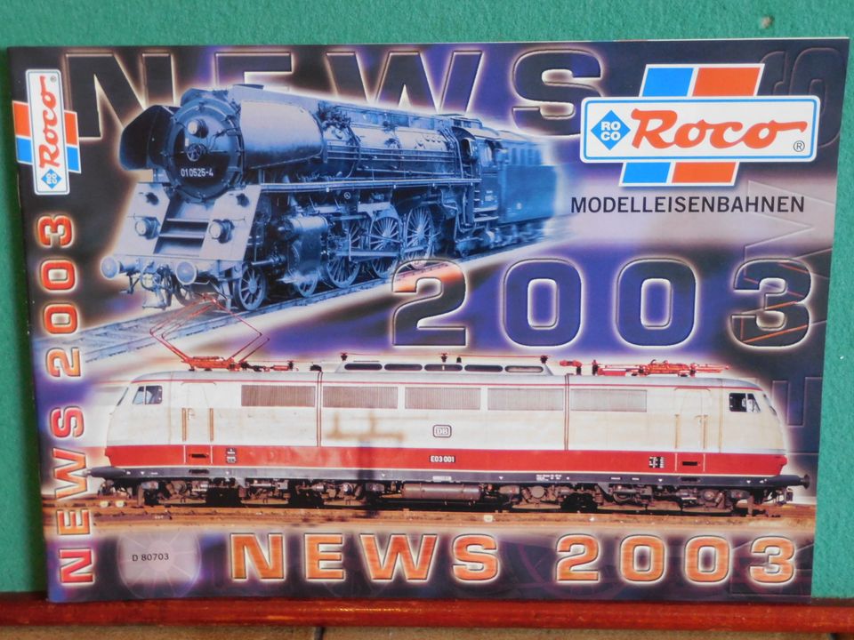 Roco Modelleisenbahnen NEWS 2003 Katalog Modelleisenbahnkatalog in Klein Rönnau
