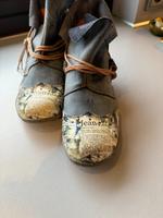 Schuhe Gr. 36 blau / gemustert wie NEU Rheinland-Pfalz - Lörzweiler Vorschau