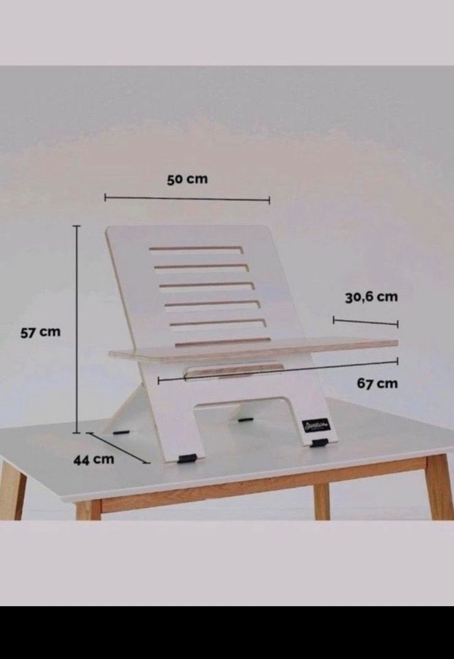 NEU Standsome Schreibtischaufsatz Erhöhung Stehpult Homeoffice in Aachen