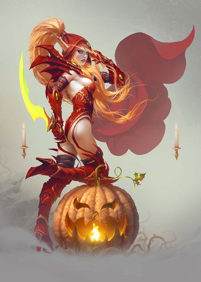 WoW World of Warcraft Blutelf Valeera Sanguinar Halloween Version in München