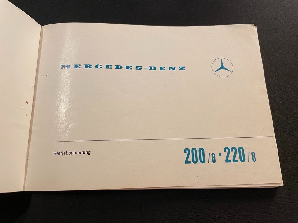 Betriebsanleitung Mercedes Benz 200 220 Strichacht in Wendeburg