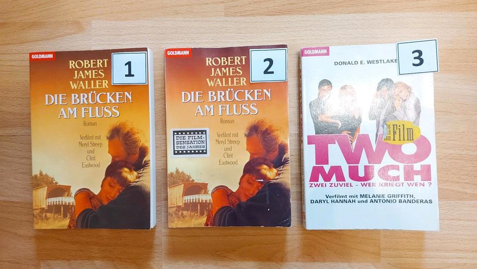 Buch zum Film Roman Brücken am Fluss & Two much-Zwei zuviel in Krefeld