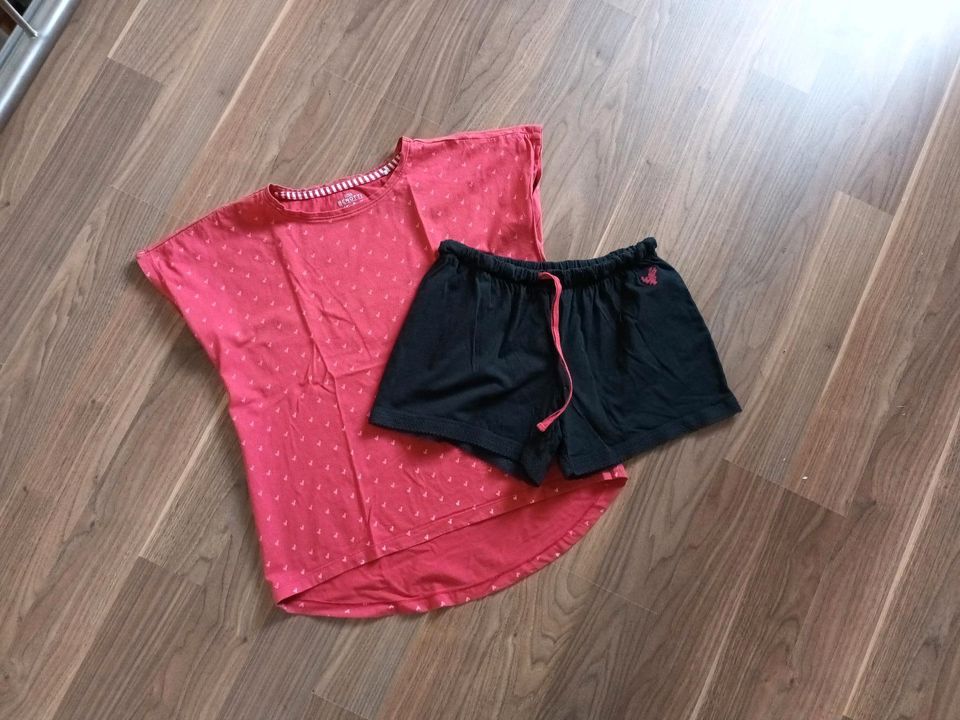 Neuw 2tlg Pyjama Short und Schlafshirt von Gina Benotti Gr 36/38 in Lüneburg