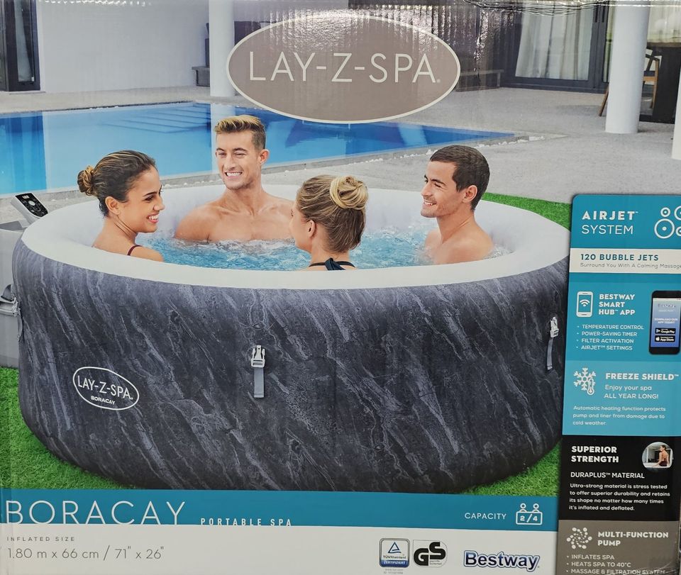 Whirlpool Bestway Ø180 Lay-Z-Spa Boracay AirJet WLAN, rund in  Rheinland-Pfalz - Fischbach | eBay Kleinanzeigen ist jetzt Kleinanzeigen