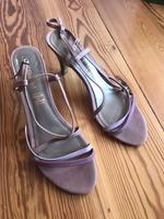 Pumps Sandalen Sandaletten Riemchen Gr. 40 Leder Rosa rosé Brandenburg - Potsdam Vorschau