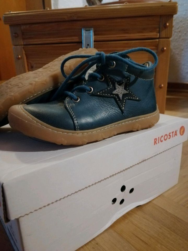 Ricosta Pepino Romy Gr 24 M, Lauflernschuhe, Leder, blau in Lehre