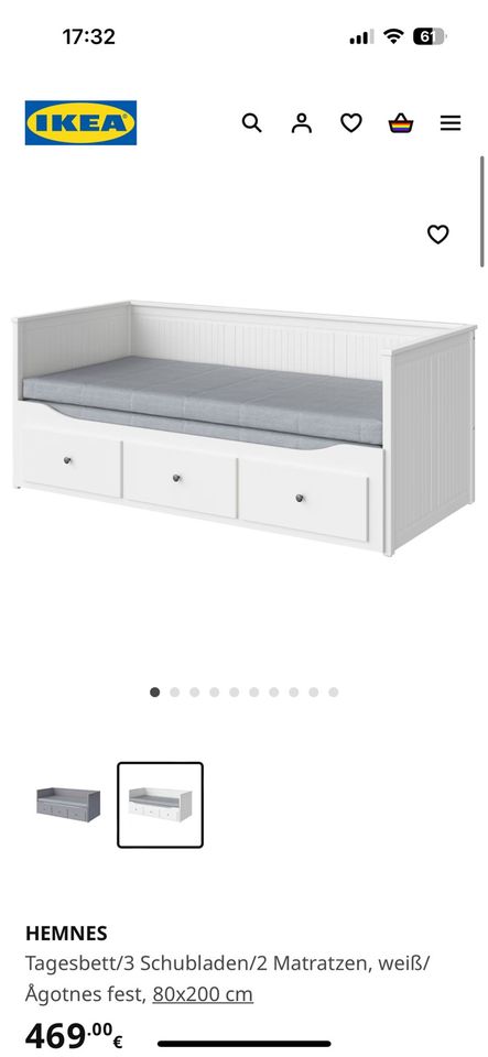 Jemens Bett von Ikea, auch für 2 Personen in Mönchengladbach