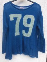 Süßes dünnes Langarm Strick Shirt Gr 44-46 blau "79" AJC FASHION Bayern - Steinhöring Vorschau