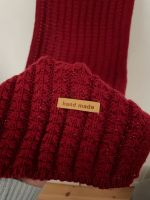 Schal Wolle XXL scarf red Bordeaux handmade Berlin - Charlottenburg Vorschau