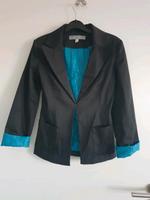 Schwarzer Blazer Mit türkisen Details Amisu Größe 34 Brandenburg - Kremmen Vorschau