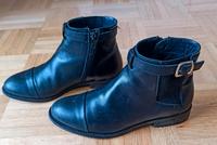 Cox Stiefelette schwarz Gr. 37 echtes Leder Bayern - Hammelburg Vorschau
