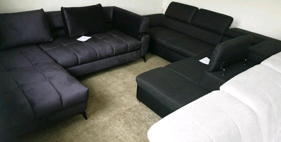 Lagerverkauf ecksofa Sofa Couch wohnlandschaft Hocker restposten in Lüdenscheid