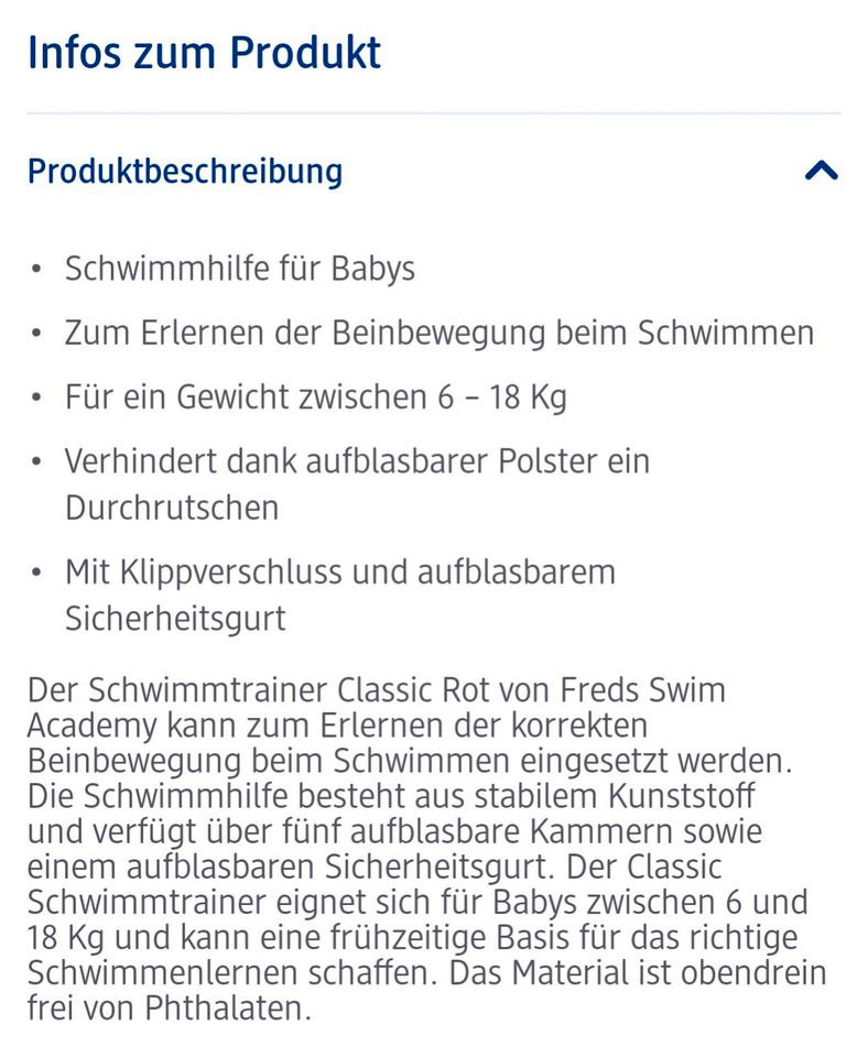 Schwimmring/ Schwimmtrainer in Dresden