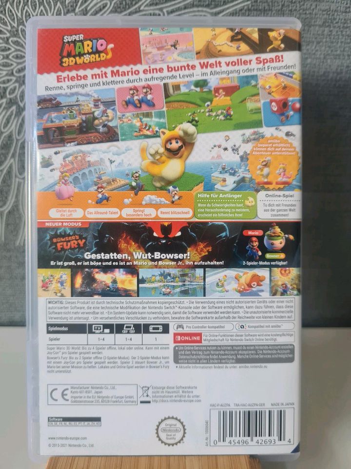 Super Mario 3D World + Bowsers Fury Nintendo Switch OVP in Kirchberg (Hunsrück)
