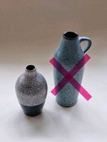 Vintage Keramik Vase / Vasen Set blau - Studiokeramik Leipzig - Schleußig Vorschau