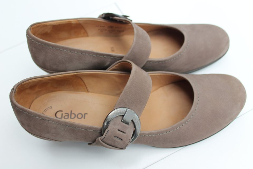 Gabor Best Fitting Damen Leder Taupe Gr. EU 42,5, 8,5 in Bremerhaven